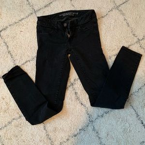 American Eagle Size 0 Black Jeggings